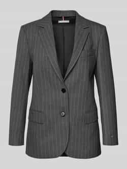 Tommy Hilfiger Relaxed fit korte blazer met viscose