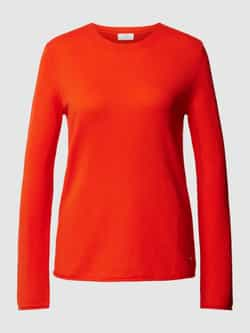 FYNCH-HATTON Gebreide pullover van kasjmier met labeldetail