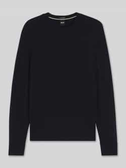 Boss Regular fit gebreide pullover van een mix van scheerwol en kasjmier model 'HETICO
