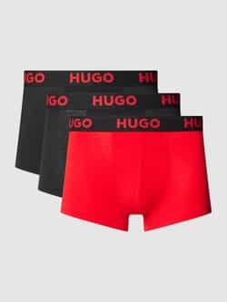 HUGO CLASSIFICATION Boxershort met elastische band met label in een set van 3 stuks model 'NEBULA'