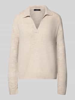 Vero Moda Regular fit gebreide pullover met overhemdkraag model 'LEFILE'