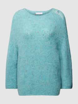 Rich & Royal Gebreide pullover met ronde hals en 3 4-mouwen