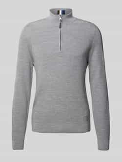 BRAX Gebreide pullover met opstaande kraag model 'Steffen'