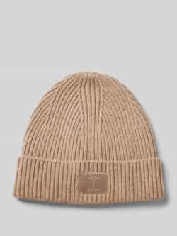 Joop! Gebreide Beige Hoed met Logo Accent Beige Dames