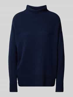 Jake*s Collection Gebreide pullover van kasjmier met opstaande kraag
