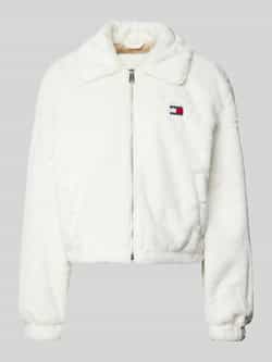 Tommy Jeans Roomkleurige jas voor vrouwen Aw24 Beige Dames