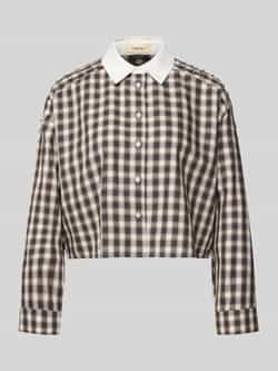 SUNCOO PARIS Korte blouse met siersteentjes model 'LUIGI'