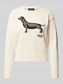 Lauren Ralph Lauren Gebreide pullover met ribboorden model 'RIEDNEE'