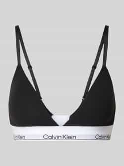 Calvin Klein Underwear Triangelbeha met logo in band en spaghettibandjes