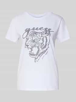 Guess T-shirt met motiefprint model 'TIGER FACE'