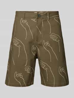 Wood Korte regular fit broek met steekzakken model 'fallon'