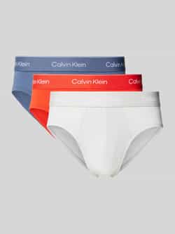 Calvin Klein Underwear Slip met elastische band met logo in een set van 3 stuks