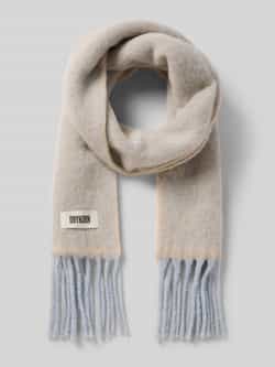 Drykorn Sjaal van alpacamix met franjes model 'BEAUT'