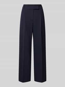 S.Oliver BLACK LABEL Relaxed fit pantalon van viscosemix met persplooien