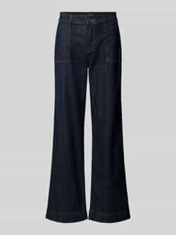Buena Vista Wide leg jeans met steekzakken