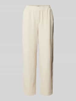Ichi Straight leg corduroy broek met elastische band model 'KATE'