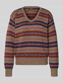Lauren Ralph Lauren Gebreide pullover van een mix van katoen en linnen model 'MINCLAIRE'