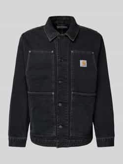 Carhartt Work In Progress Jeansjack met labeldetail