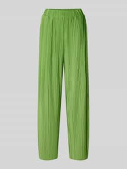 Selected Femme Regular fit wijde broek in plissélook model 'ELLIE'