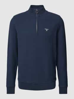 Barbour Gebreide pullover met korte ritssluiting model 'BIRKRIGG'