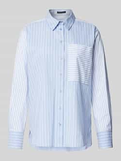 Betty Barclay Gestreepte Casual Blouse met Kraag Blue Dames