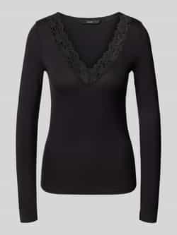 Vero Moda Regular fit shirt met lange mouwen van viscosemix model 'ROSA'