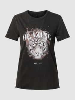 Only T-shirt in gemêleerde look model 'ONLLUCY'
