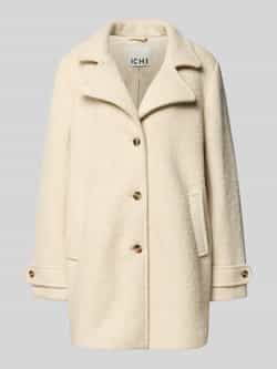 Ichi Relaxed fit lange jas van wolmix model 'Tipa'