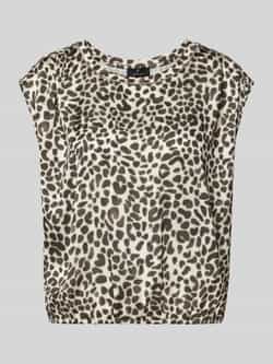 Monari T-shirt met kapmouwen