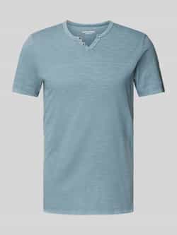 Jack & jones Split Neck Heren T-shirt Blue Heren