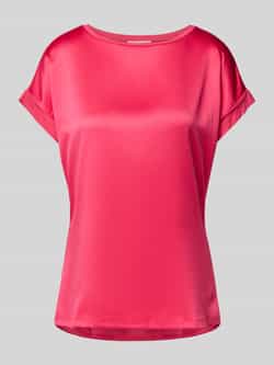 Christian Berg Woman Blouseshirt met geribde ronde hals