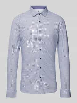 Desoto Slim fit zakelijk overhemd met kentkraag
