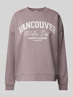 Noisy May Sweatshirt met statementprint model 'MARYA'