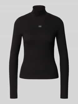 Calvin Klein Jeans Shirt met lange mouwen en opstaande kraag