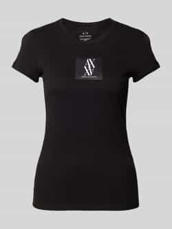 Armani Exchange T-shirt met labelprint