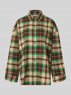 Jake*s Studio Woman Relaxed fit overhemdblouse van katoenmix
