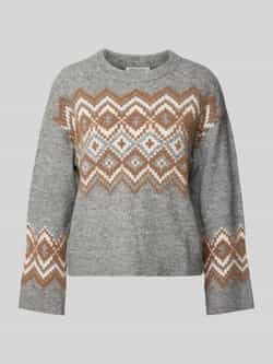Christian Berg Woman Gebreide pullover met extra brede schouders