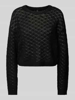 Only Regular fit gebreide pullover met broderie anglaise model 'MIAMI'