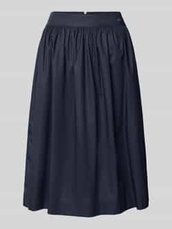 Marc Cain Knielange rok met labeldetail