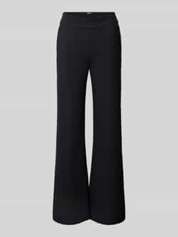 Jogpants met wijde benen en elastisch band