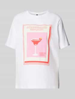 Pieces T-shirt met motiefprint
