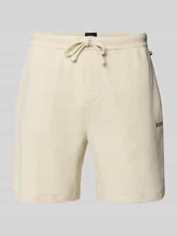 Boss Regular fit sweatshorts van katoenmix