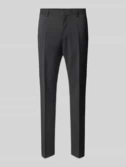 Boss Regular fit pantalon met persplooien model 'Genius'