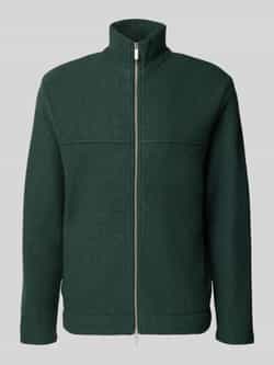 Selected Homme Regular fit cardigan van zuivere wollen bouclé model 'NEALY'