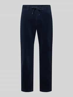 MCNEAL Tapered fit corduroy broek met structuurmotief