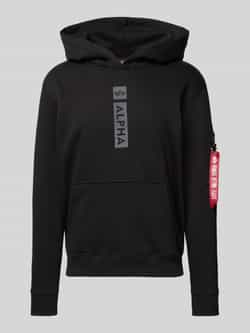 Alpha Industries Hoodie Men Hoodies Alpha Puff Print Hoodie