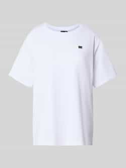 EA7 Emporio Armani Regular fit T-shirt van katoenmix met logo-applicatie