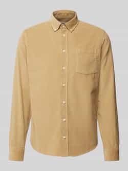 Casual friday Regular fit corduroy overhemd met button-downkraag model 'ANTON'
