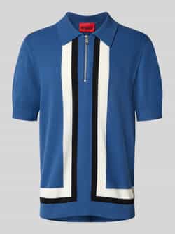 HUGO Regular fit poloshirt met wol model 'SHOLPONE'