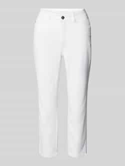 Oui Slim fit broek met verkort model